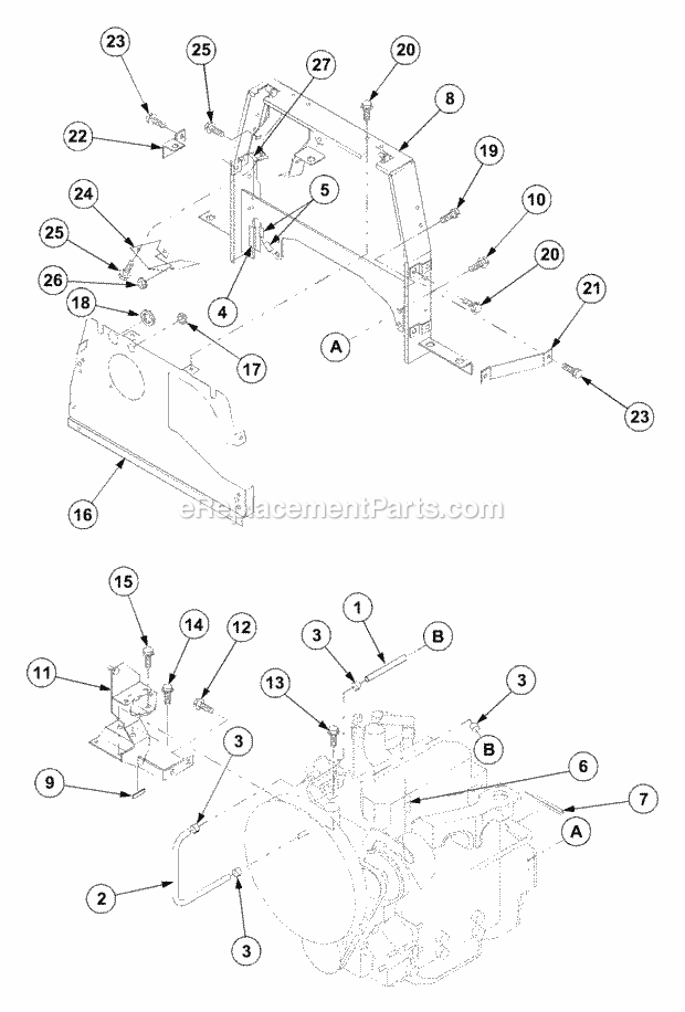 Bonnet (Part 3) Diagram and Parts List for 7532 54AF44G-710, 54AH44G-710, 54AN44G-710 Cub Cadet Lawn Tractor